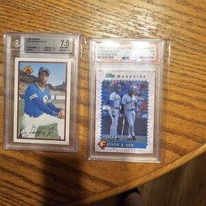 Father & Son Baseball Card Set